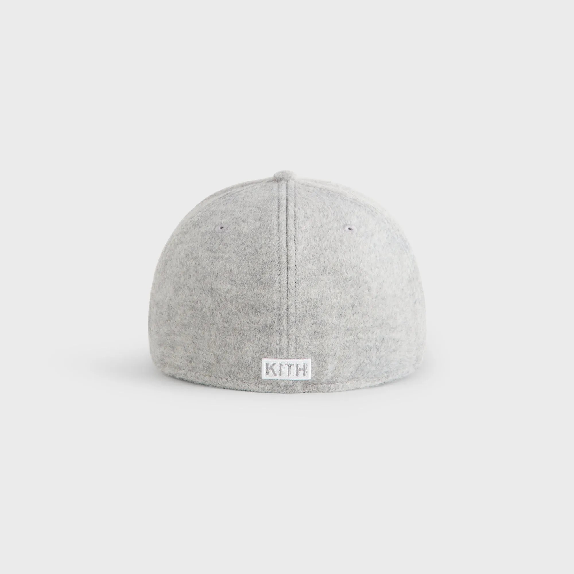Kith & New Era for the New York Yankees Melton Wool 59FIFTY Low Profile Cap - Light Heather Grey sold by Kith product image thumbnail 3