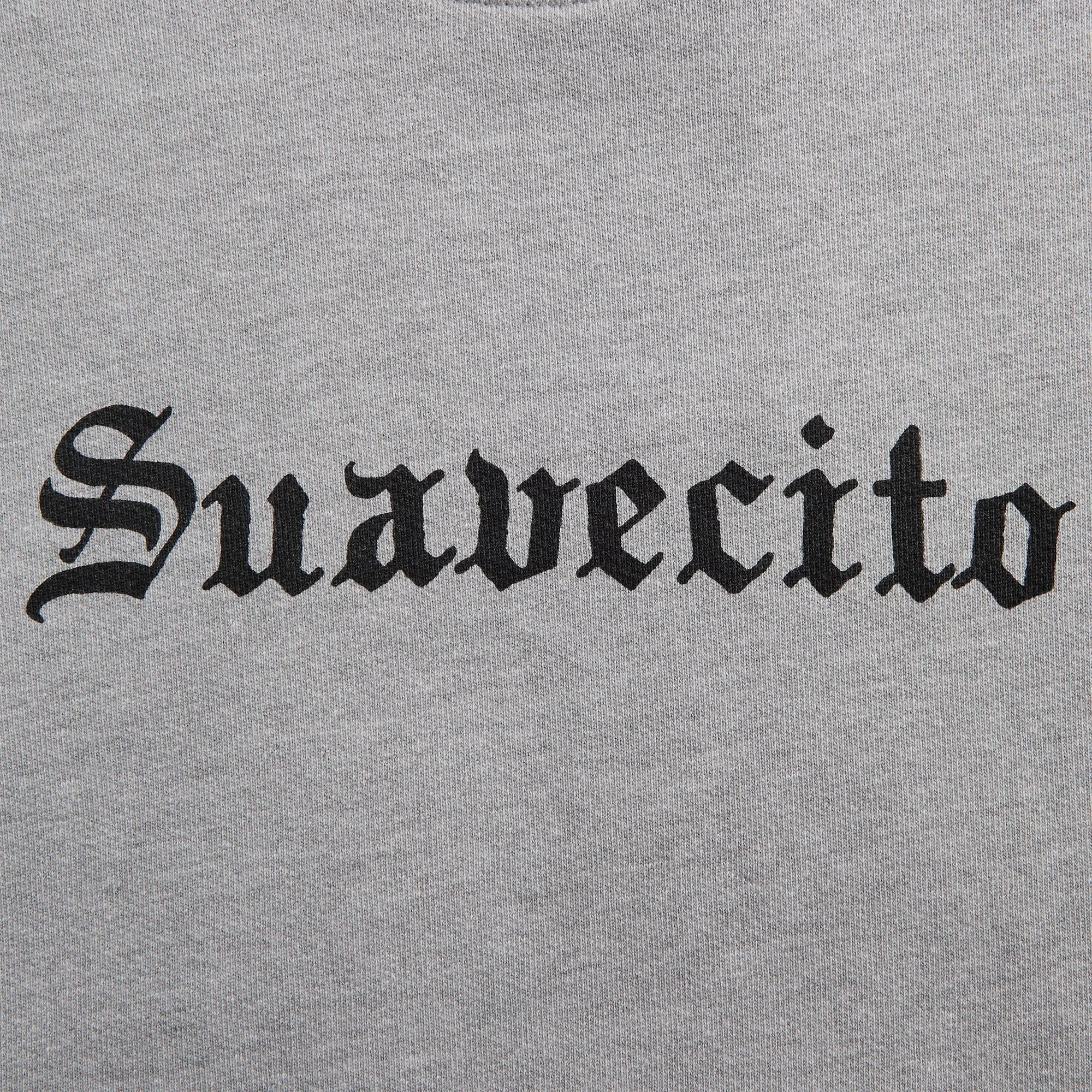 Willy Chavarria Suavacito Hooligan Crewneck Sweatshirt - Heather Grey sold by Kith product image thumbnail 3