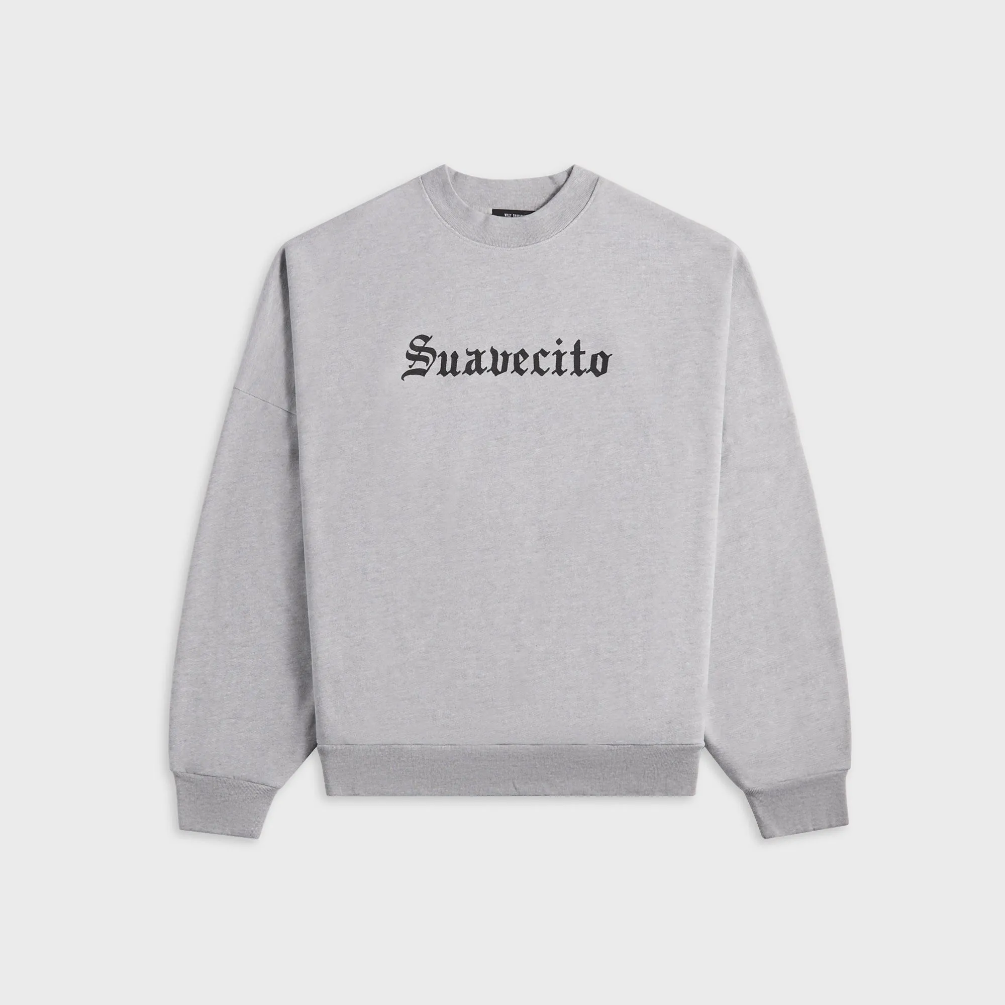 Willy Chavarria Suavacito Hooligan Crewneck Sweatshirt - Heather Grey sold by Kith