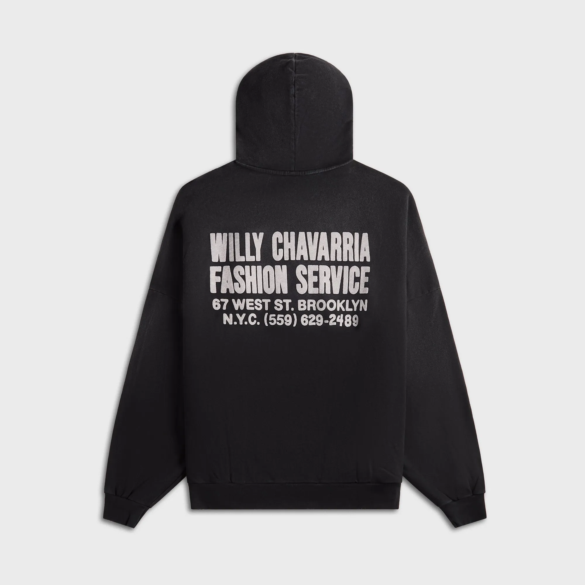 Willy Chavarria Fashion Services Hooligan Hoodie - Black sold by Kith product image thumbnail 2