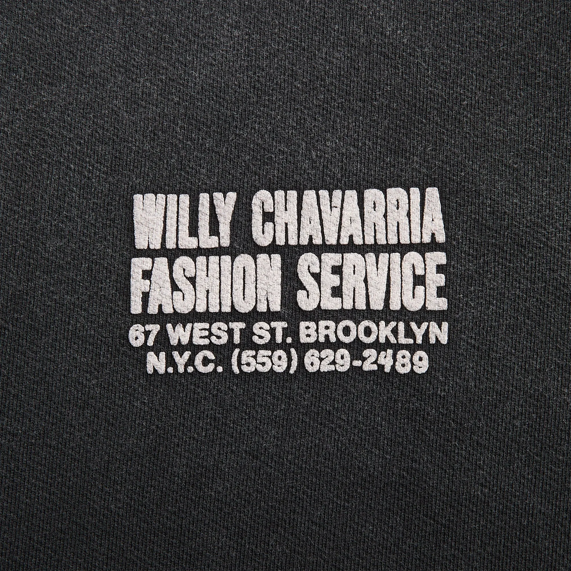 Willy Chavarria Fashion Services Hooligan Hoodie - Black sold by Kith product image thumbnail 3