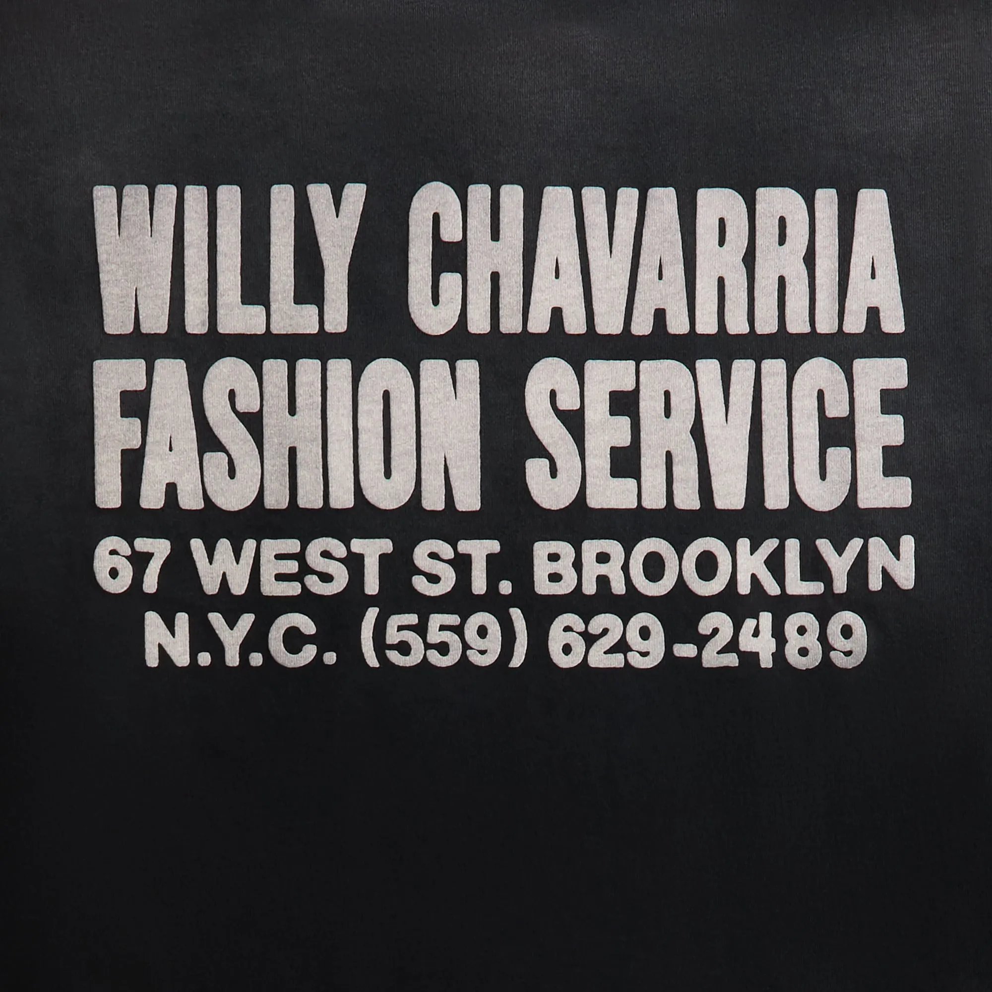 Willy Chavarria Fashion Services Buffalo Tee - Black sold by Kith product image thumbnail 3