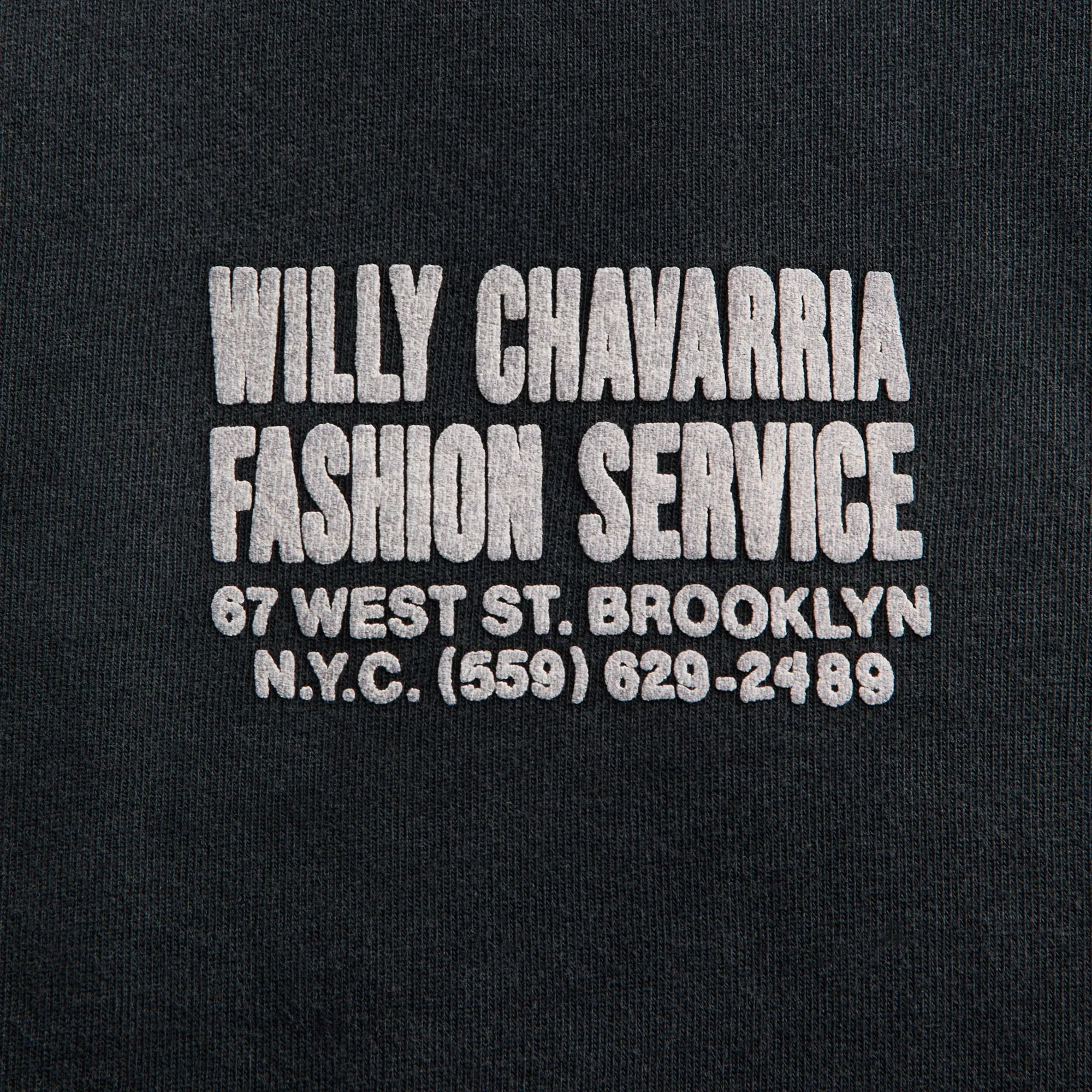 Willy Chavarria Fashion Services Buffalo Tee - Black sold by Kith product image thumbnail 4