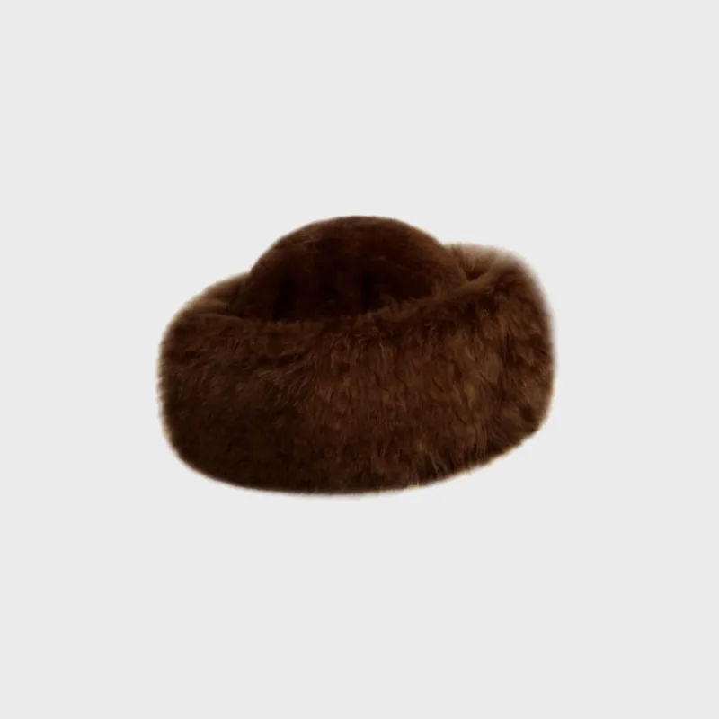 Susanna Chow Harper Alpaca Hat - Brown sold by Kith