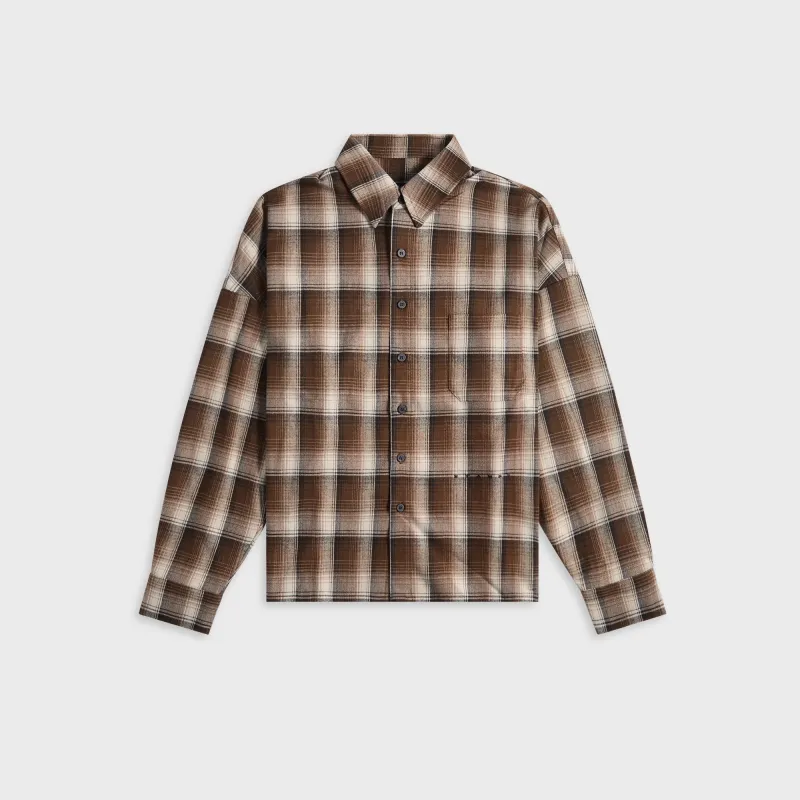 Stampd Oversized Plaid Buttondown - Earth Plaid sold by Kith