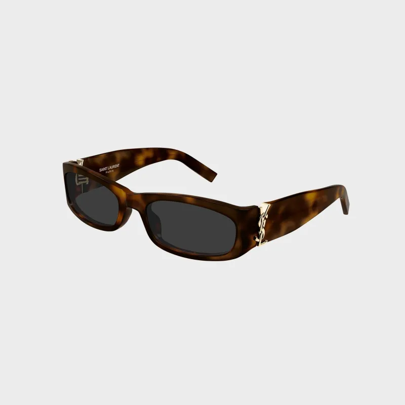 Saint Laurent SL M152 Acetate Sunglasses - Dark Havana / Grey sold by Kith