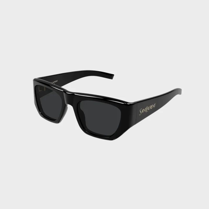 Saint Laurent SL 740 Acetate Sunglasses - Black / Black sold by Kith