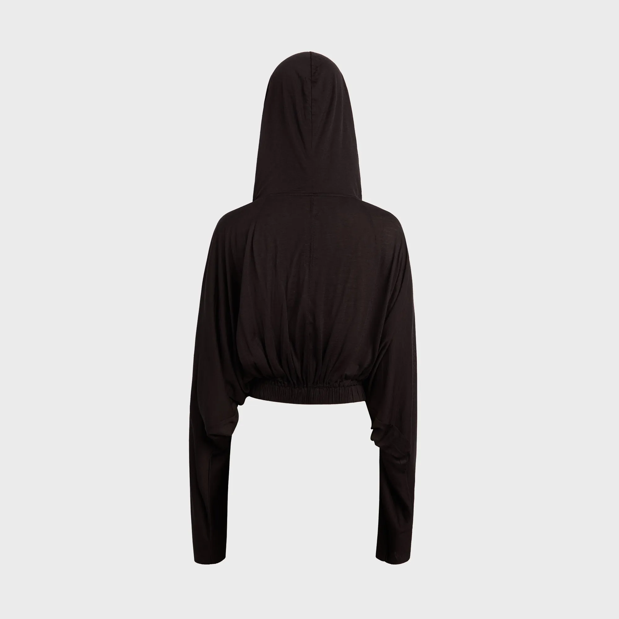 Rick Owens Cropped Hooded Tunic - Black sold by Kith product image thumbnail 2