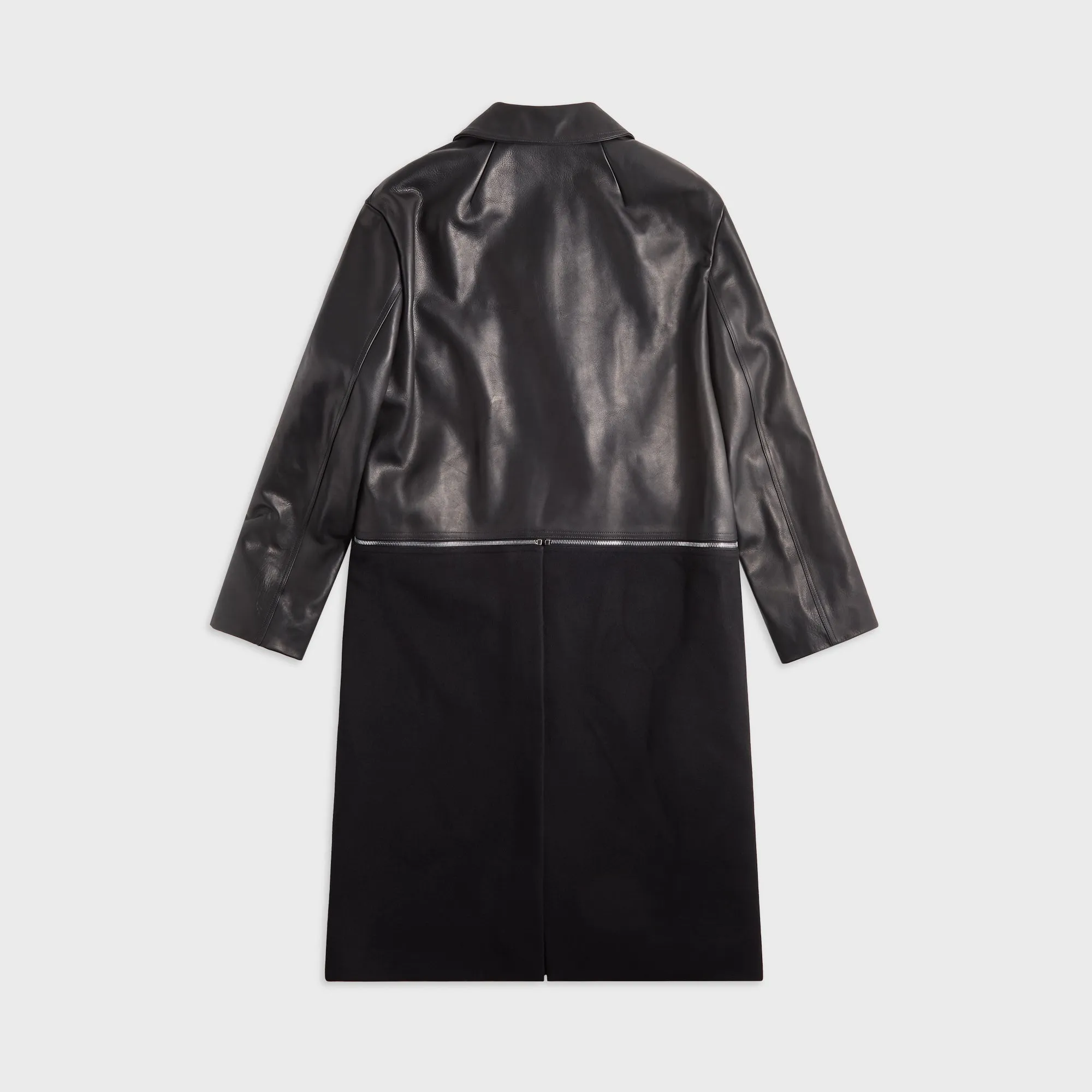 Rick Owens Cappotto In Pelle Leather Coat - Black sold by Kith product image thumbnail 2