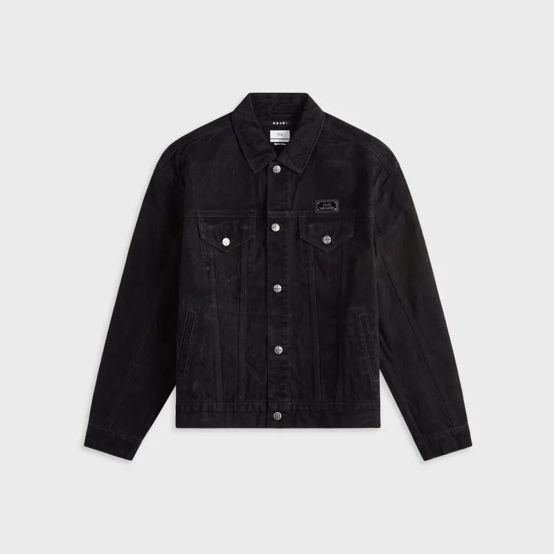 Ksubi Oh G Flocked Jacket- Black sold by Kith