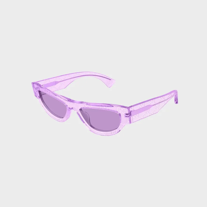 Gucci GG Cat-Eye Sunglasses - Violet / Violet sold by Kith