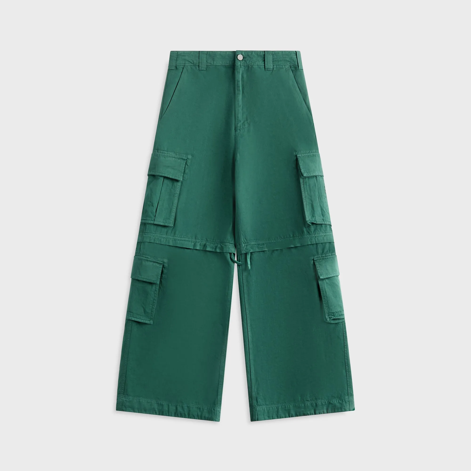 ERL Zip-Off Cargo Pants Woven - Green sold by Kith