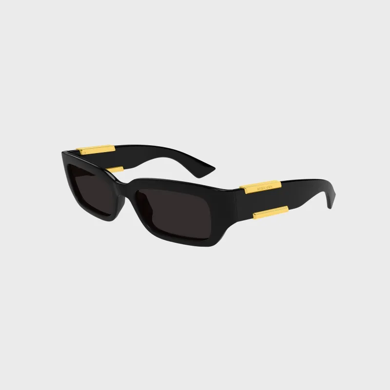 Bottega Veneta Squared Sunglasses - Black / Grey sold by Kith