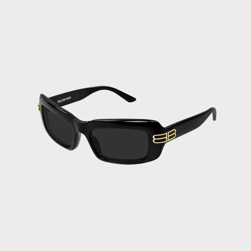 Balenciaga BB0432S Acetate Sunglasses - Black / Grey sold by Kith