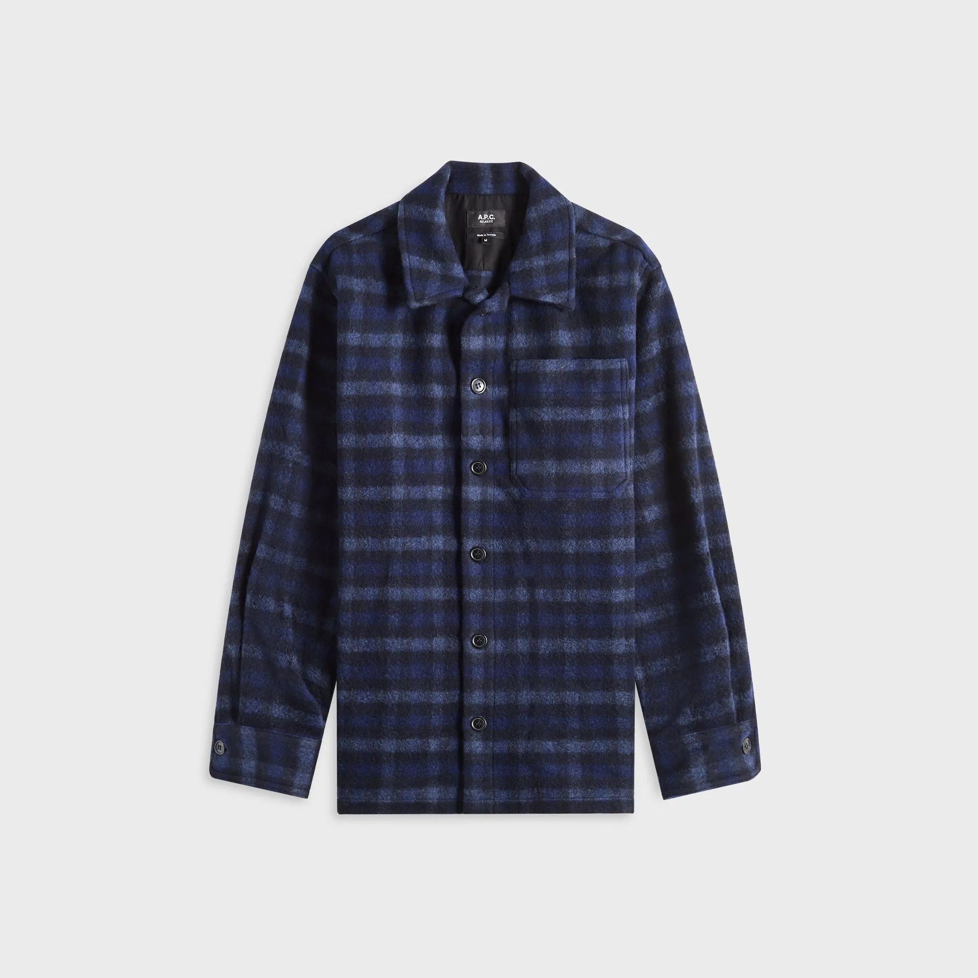 A.P.C. Surchemise Stanley Overshirt - Dark Navy sold by Kith