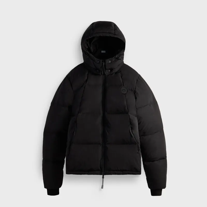 Kith Wrinkle Nylon Midi Puffer - Black sold by Kith