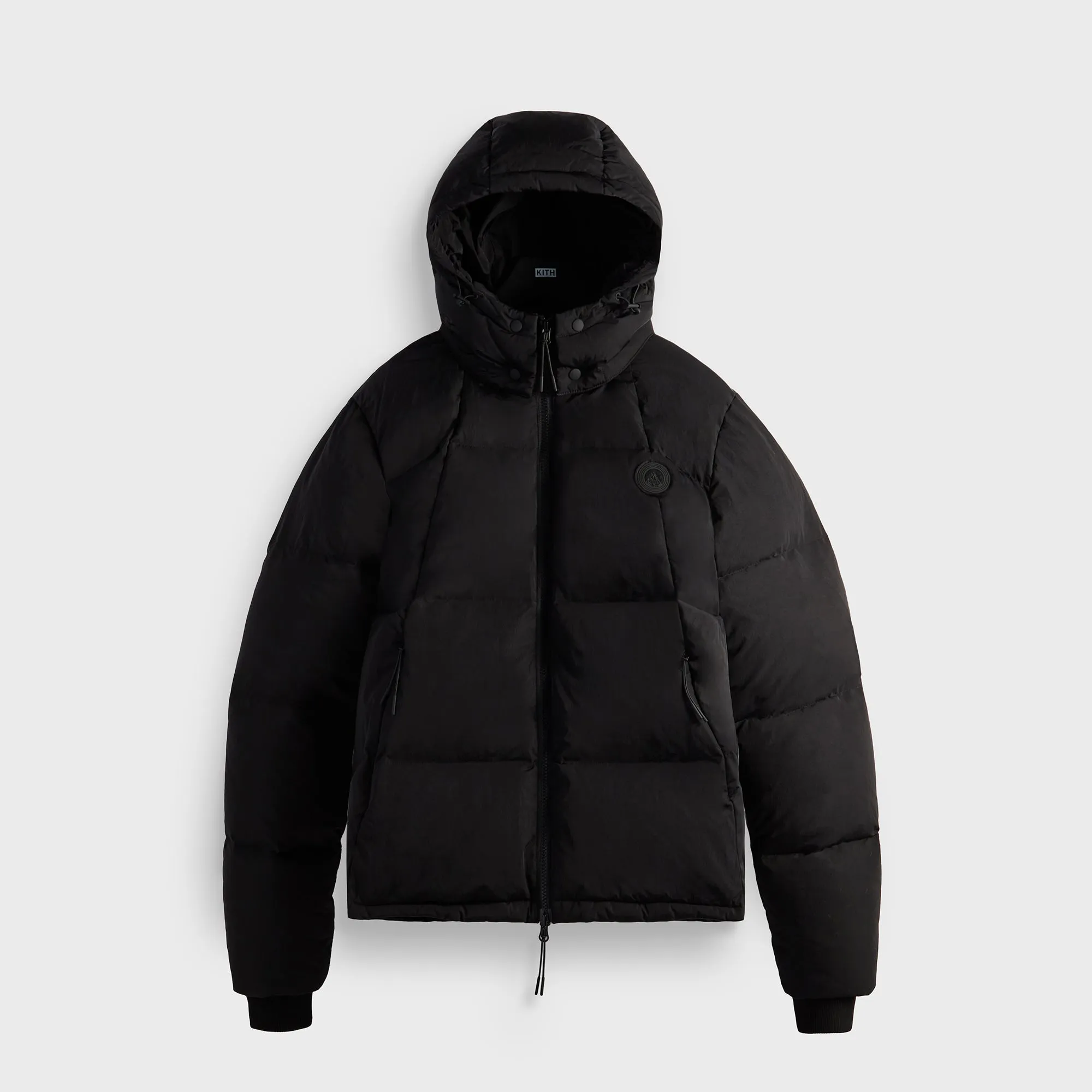 Kith Wrinkle Nylon Midi Puffer - Black sold by Kith