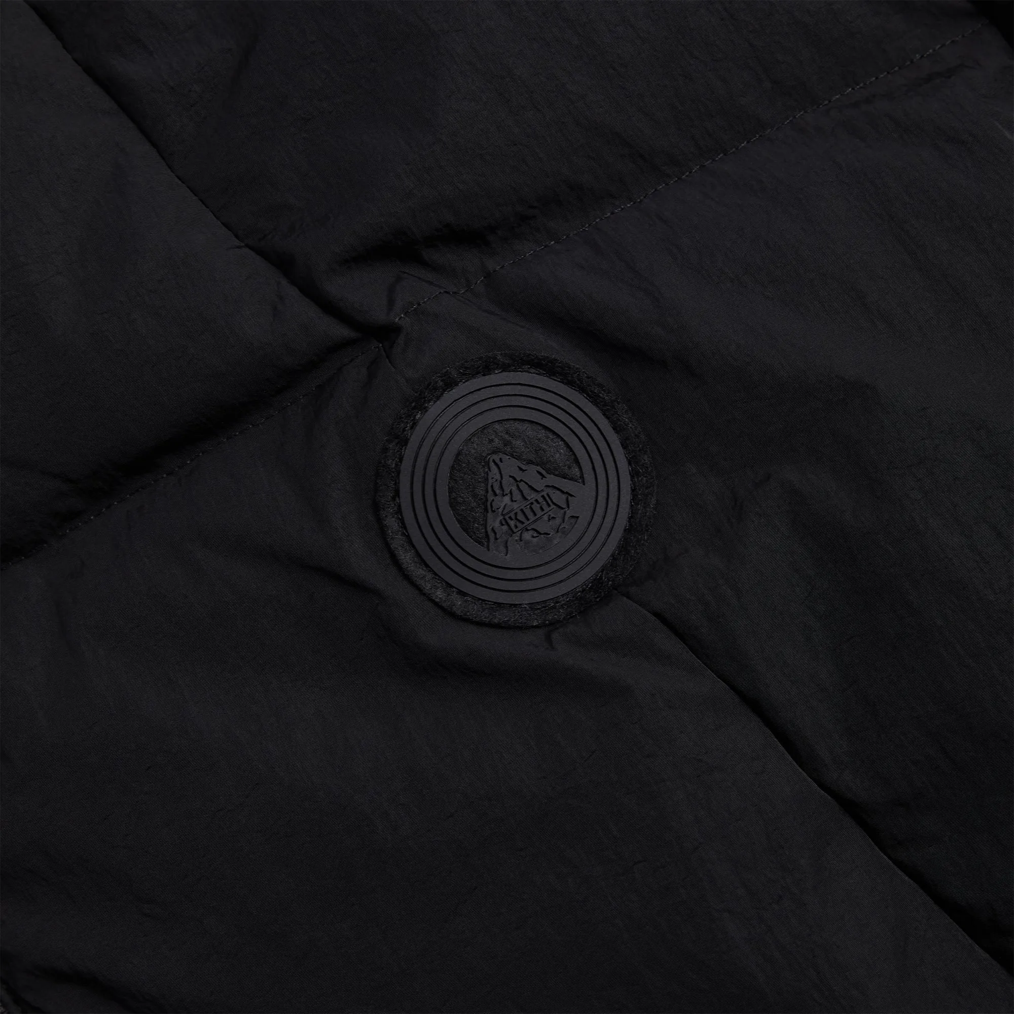 Kith Wrinkle Nylon Midi Puffer - Black sold by Kith product image thumbnail 5