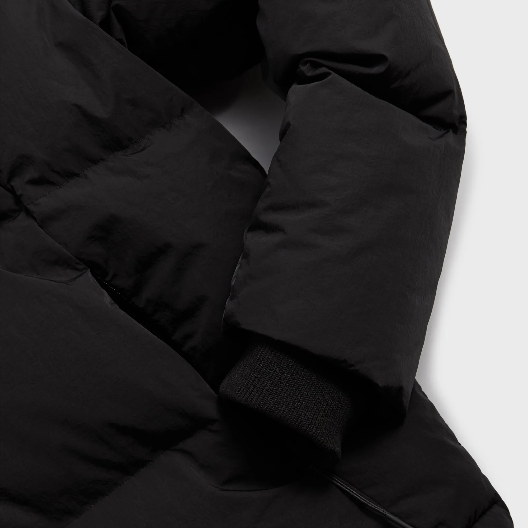 Kith Wrinkle Nylon Midi Puffer - Black sold by Kith product image thumbnail 3