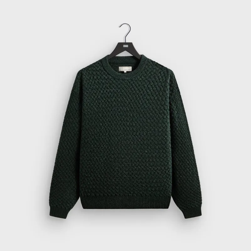 &Kin Basketweave Chenille Lewis Crewneck - Stadium sold by Kith