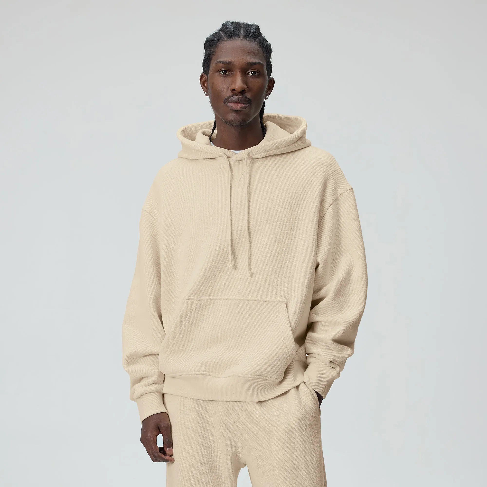 &Kin Luxe Terry Nelson Hoodie - Whisper sold by Kith product image thumbnail 2