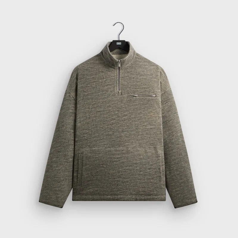 &Kin Gene Quarter Zip Pullover - Medium Heather Grey sold by Kith