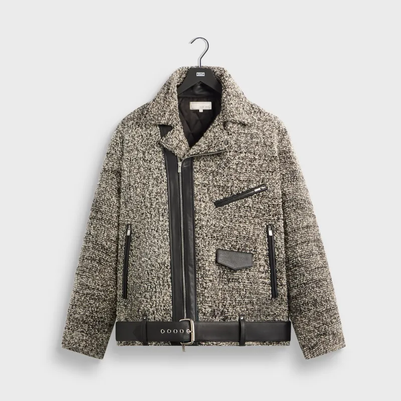 &Kin Plush Boucle Brian Moto - Hallow sold by Kith
