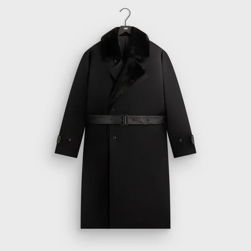 Kith 101 for ssstein Double Lapeled Double Breasted Coat - Black sold by Kith