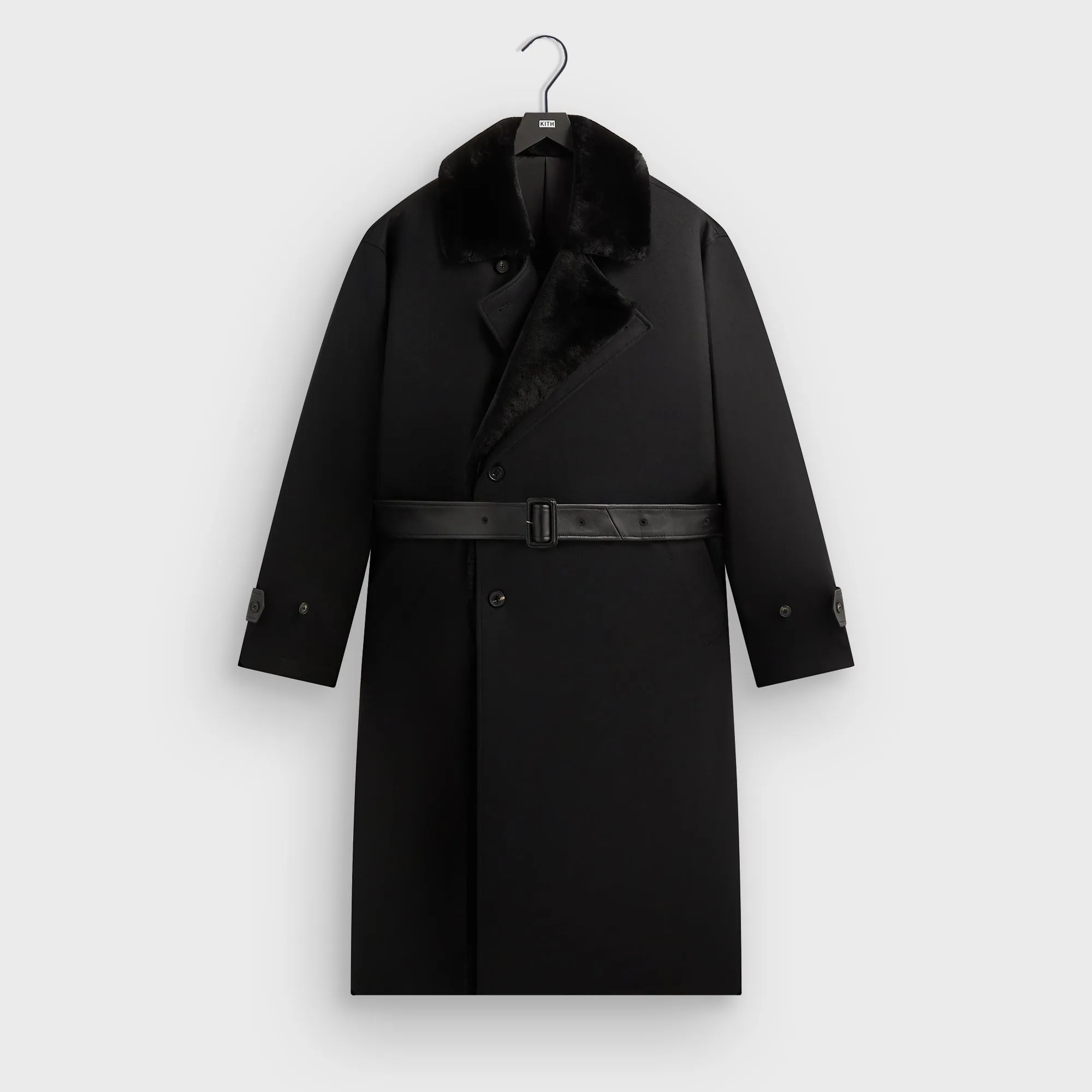 Kith 101 for ssstein Double Lapeled Double Breasted Coat - Black sold by Kith