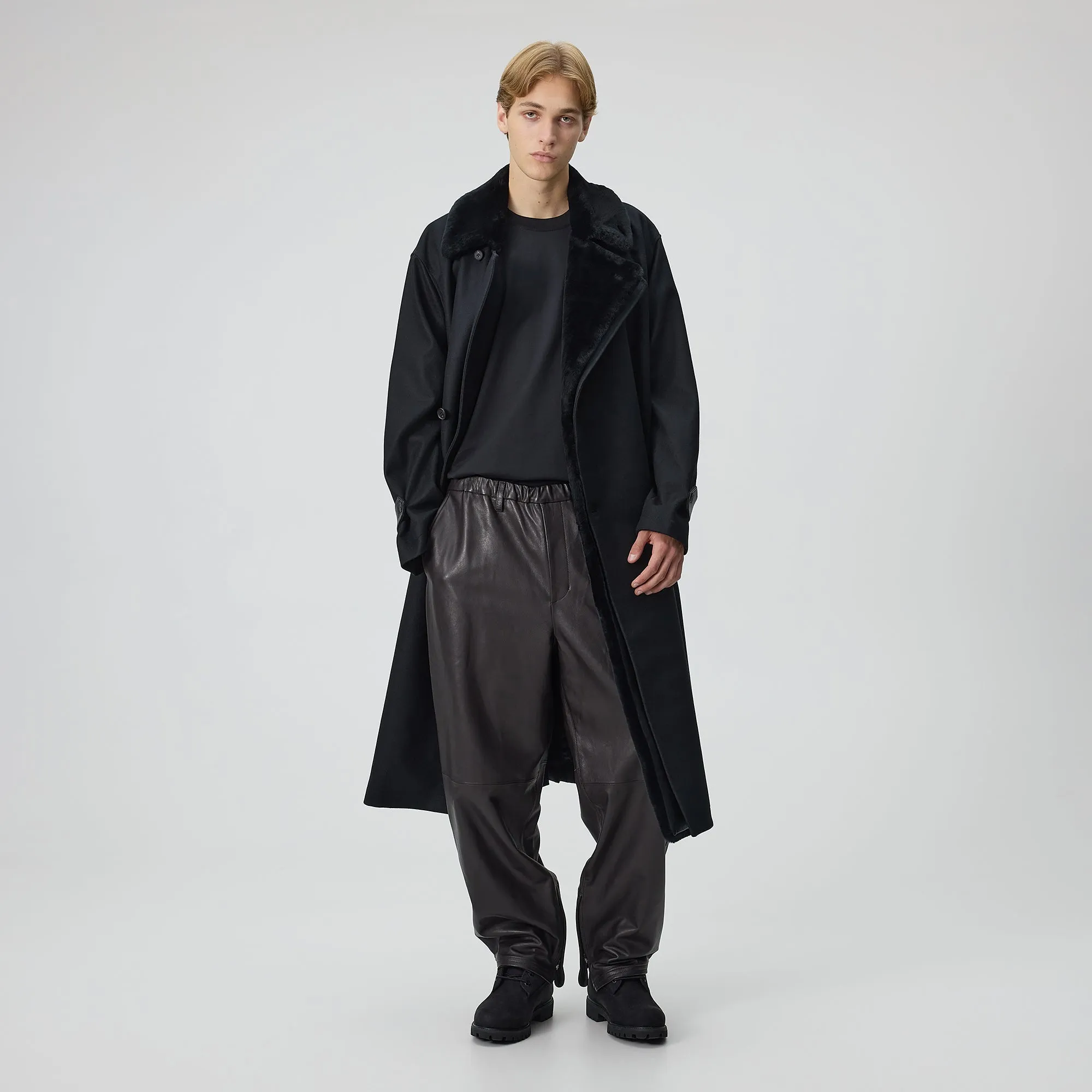 Kith 101 for ssstein Double Lapeled Double Breasted Coat - Black sold by Kith product image thumbnail 3