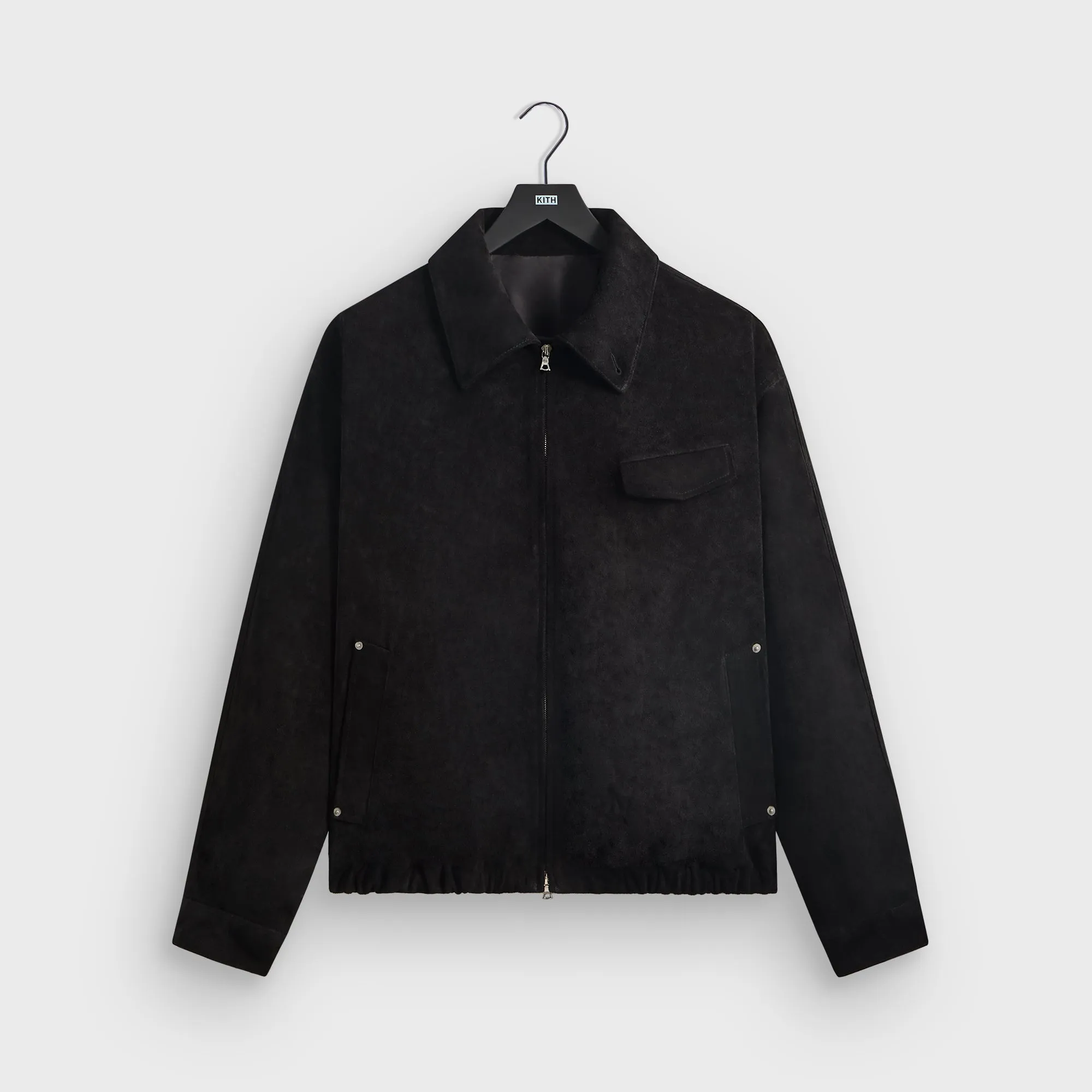 Kith 101 for ssstein Suede Zip Front Jacket - Black sold by Kith