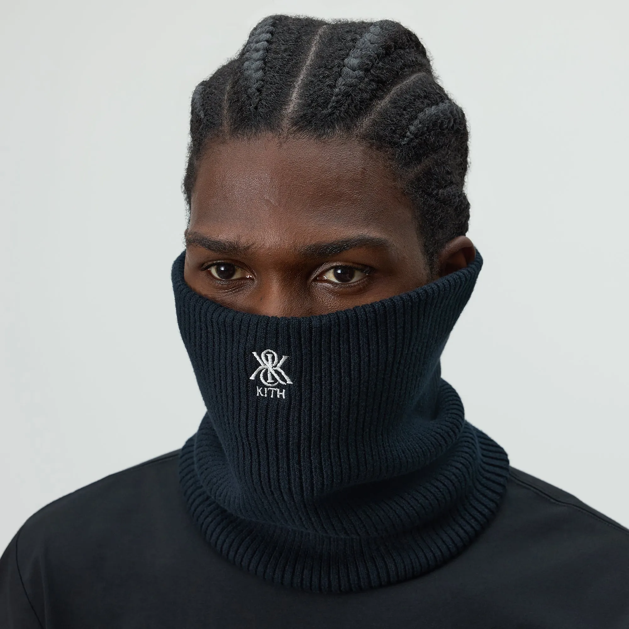 Kith Ribbed Neck Warmer - Black sold by Kith product image thumbnail 3