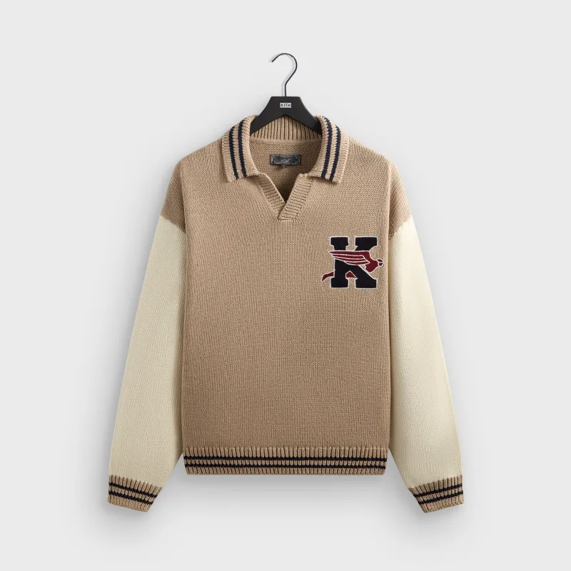 Kith Nelson Rugby Sweater - Canvas Heather sold by Kith