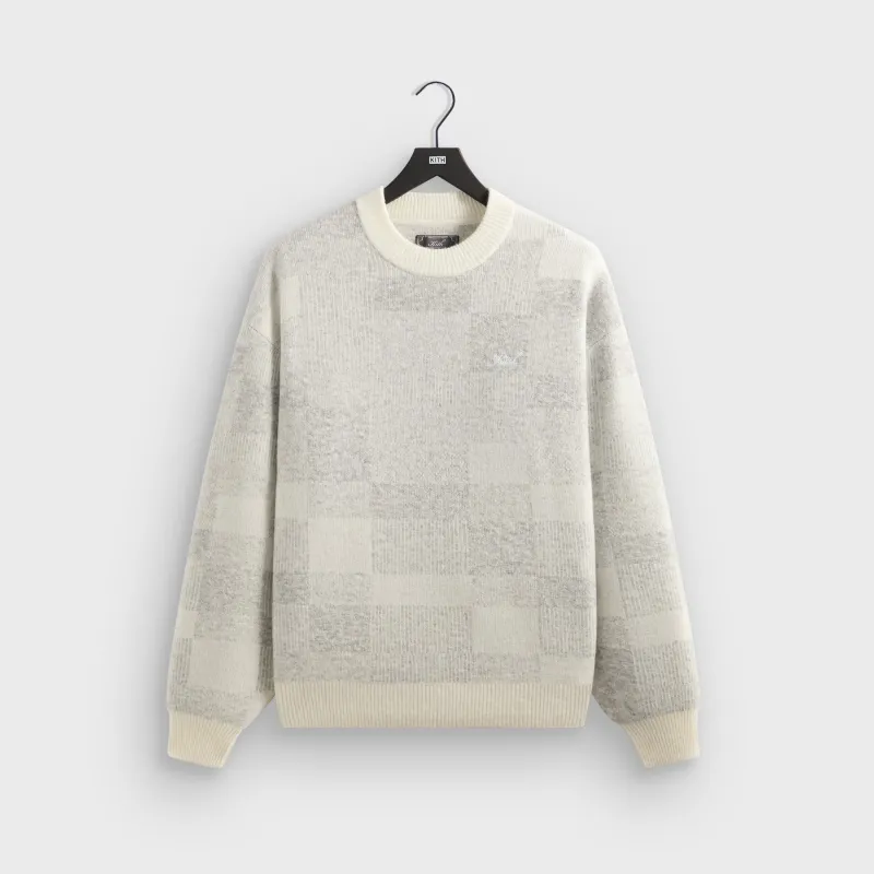 Kith Lewis Check Sweater - Sandrift sold by Kith