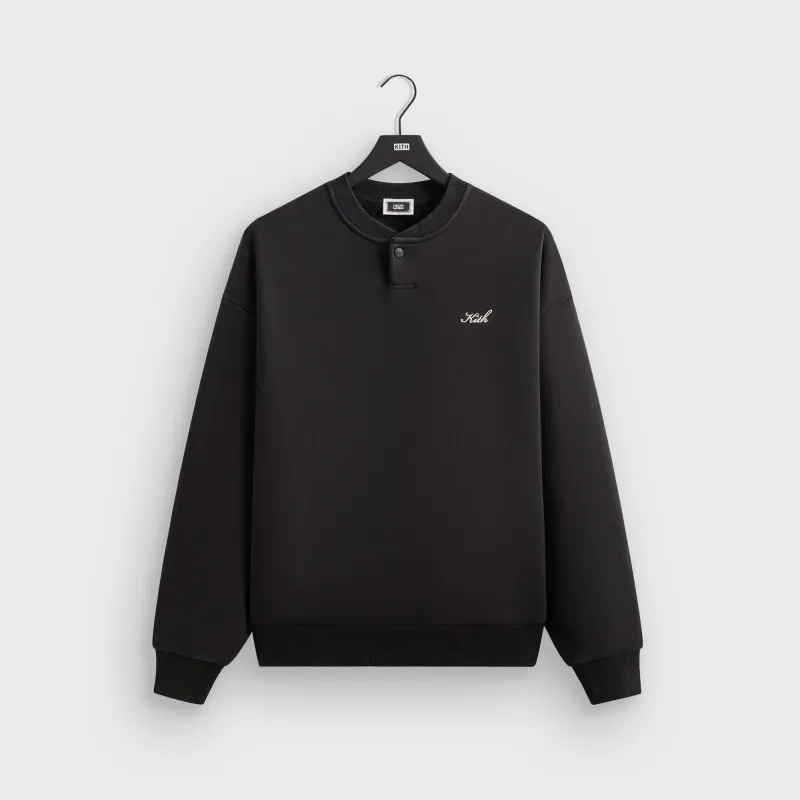 Kith Henley Nelson Pullover - Black sold by Kith