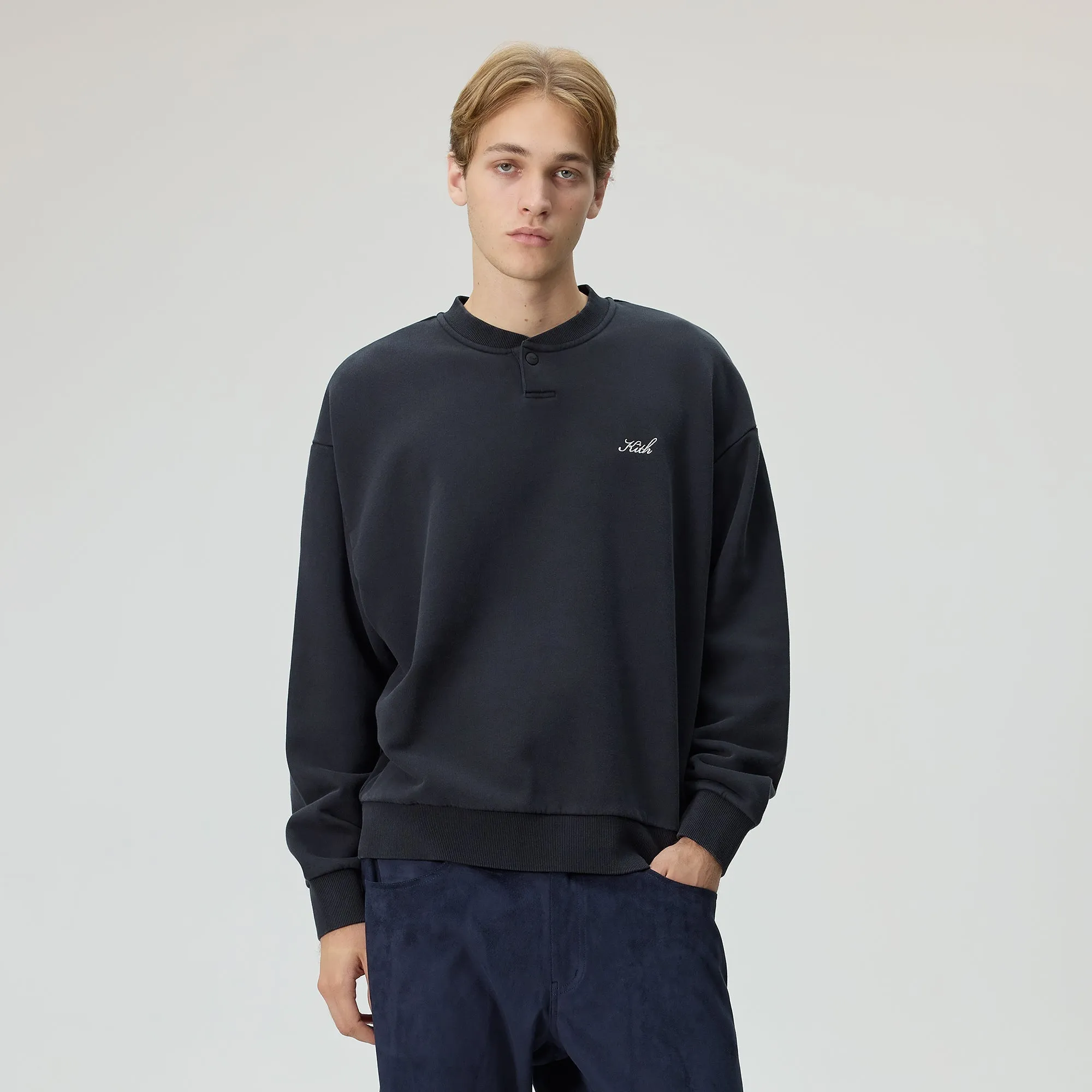 Kith Henley Nelson Pullover - Black sold by Kith product image thumbnail 2