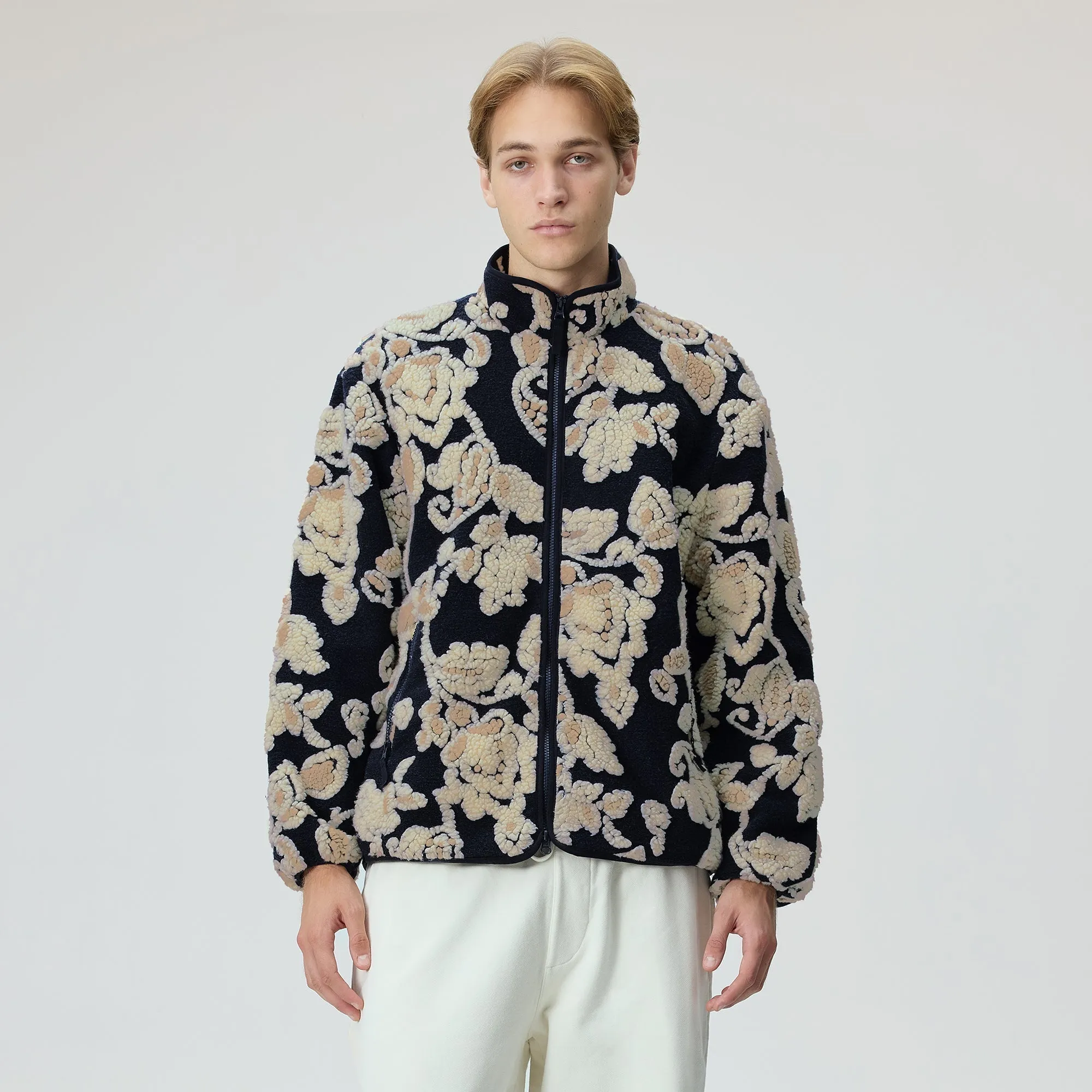 Kith Paisley Vine Sherpa Harper Jacket - Nocturnal sold by Kith product image thumbnail 2