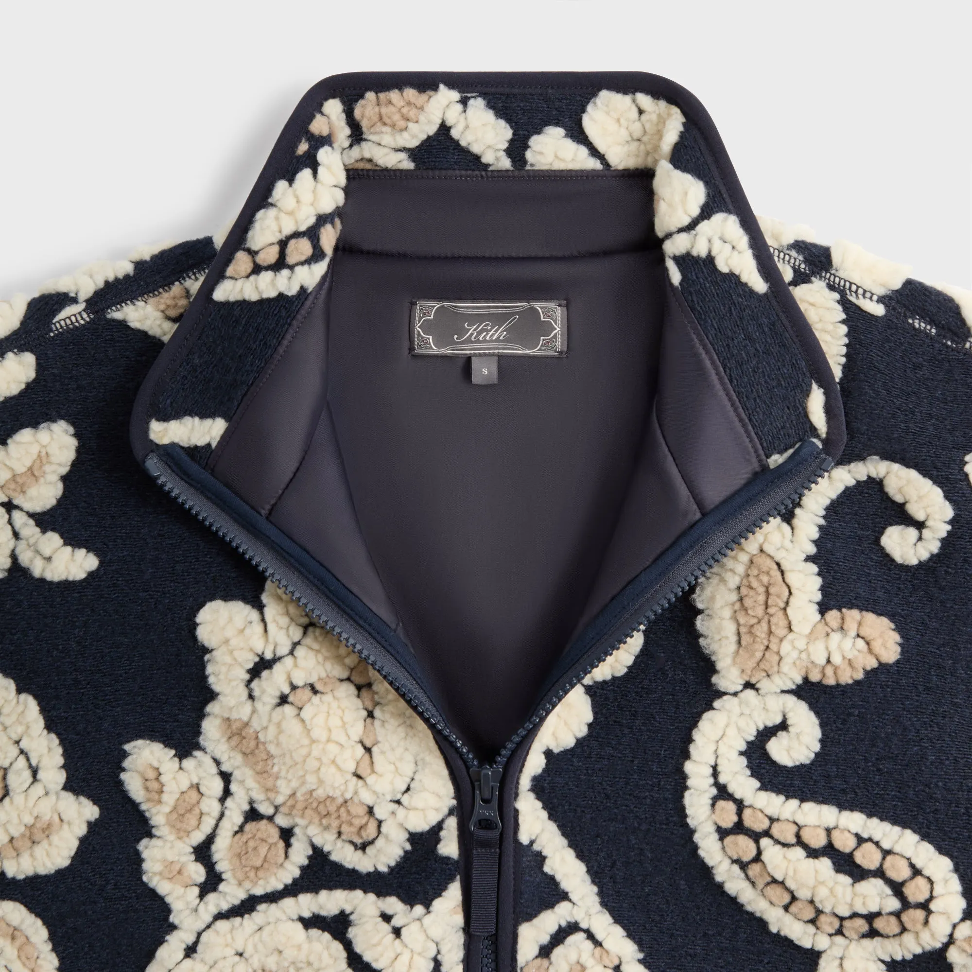 Kith Paisley Vine Sherpa Harper Jacket - Nocturnal sold by Kith product image thumbnail 4