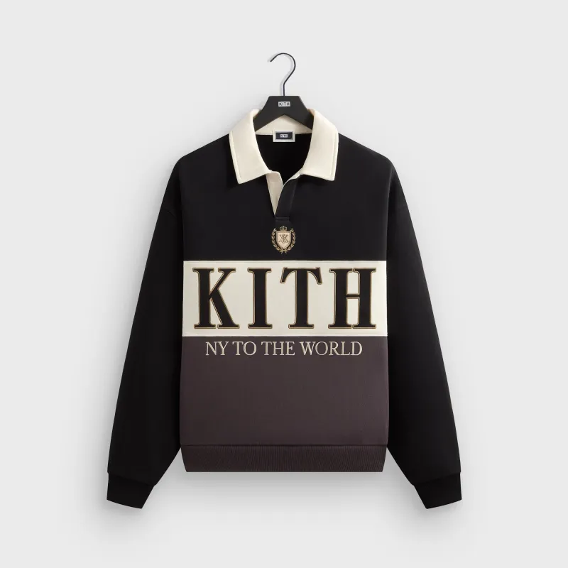 Kith Nelson Rugby Pullover - Black sold by Kith