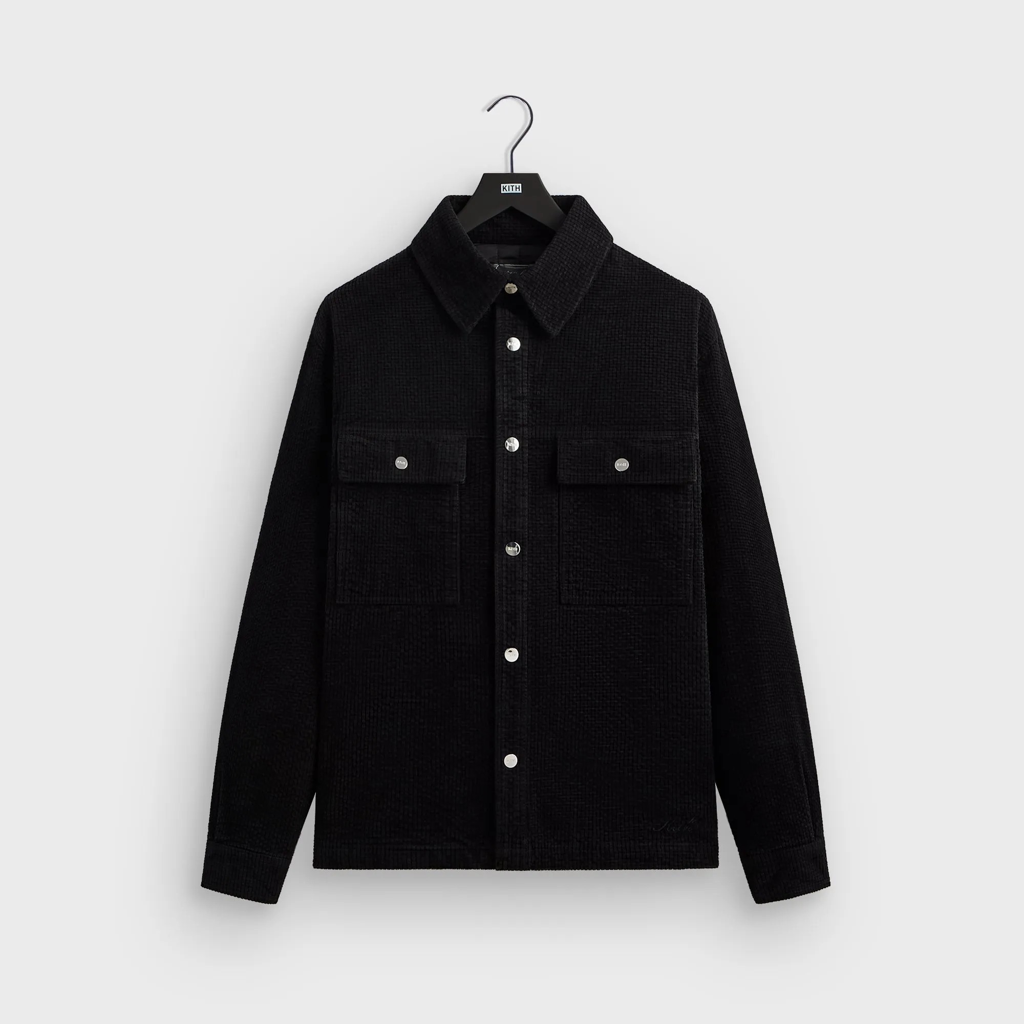 Kith Chenille Ripstop Ace Shirt Jacket - Black sold by Kith
