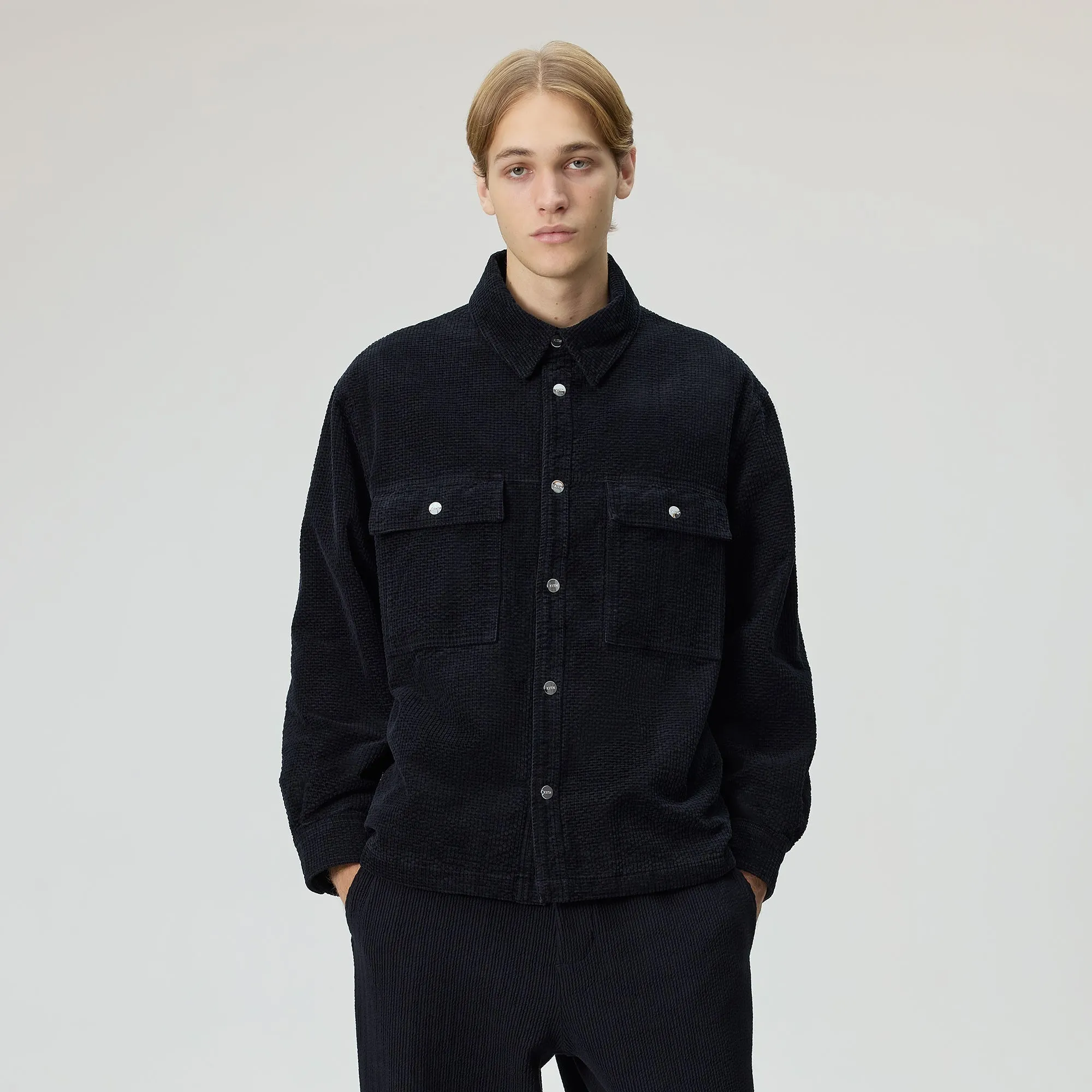 Kith Chenille Ripstop Ace Shirt Jacket - Black sold by Kith product image thumbnail 2