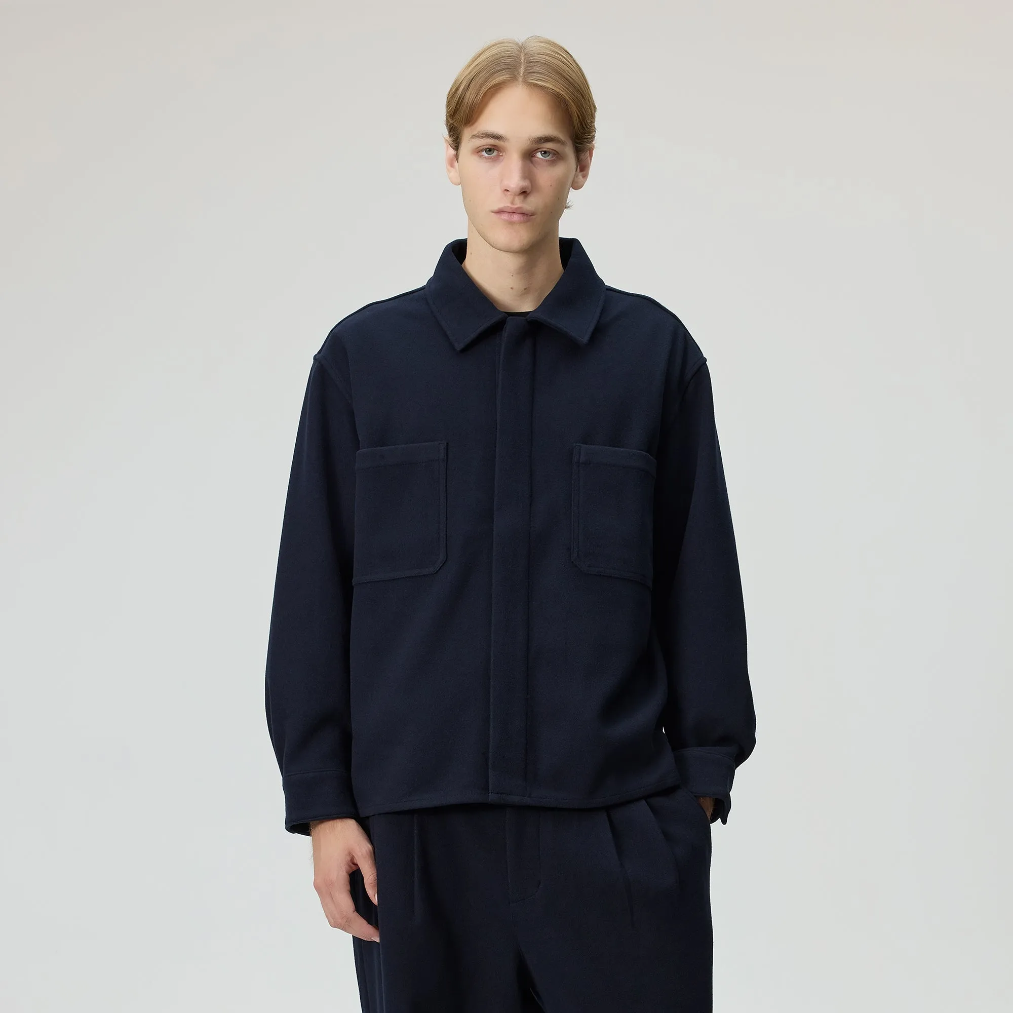 Kith Felted Jersey Ace Shirt - Ink sold by Kith product image thumbnail 2