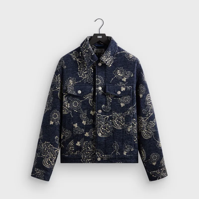 Kith Puffed Jase Tapestry Jacket - Nocturnal sold by Kith