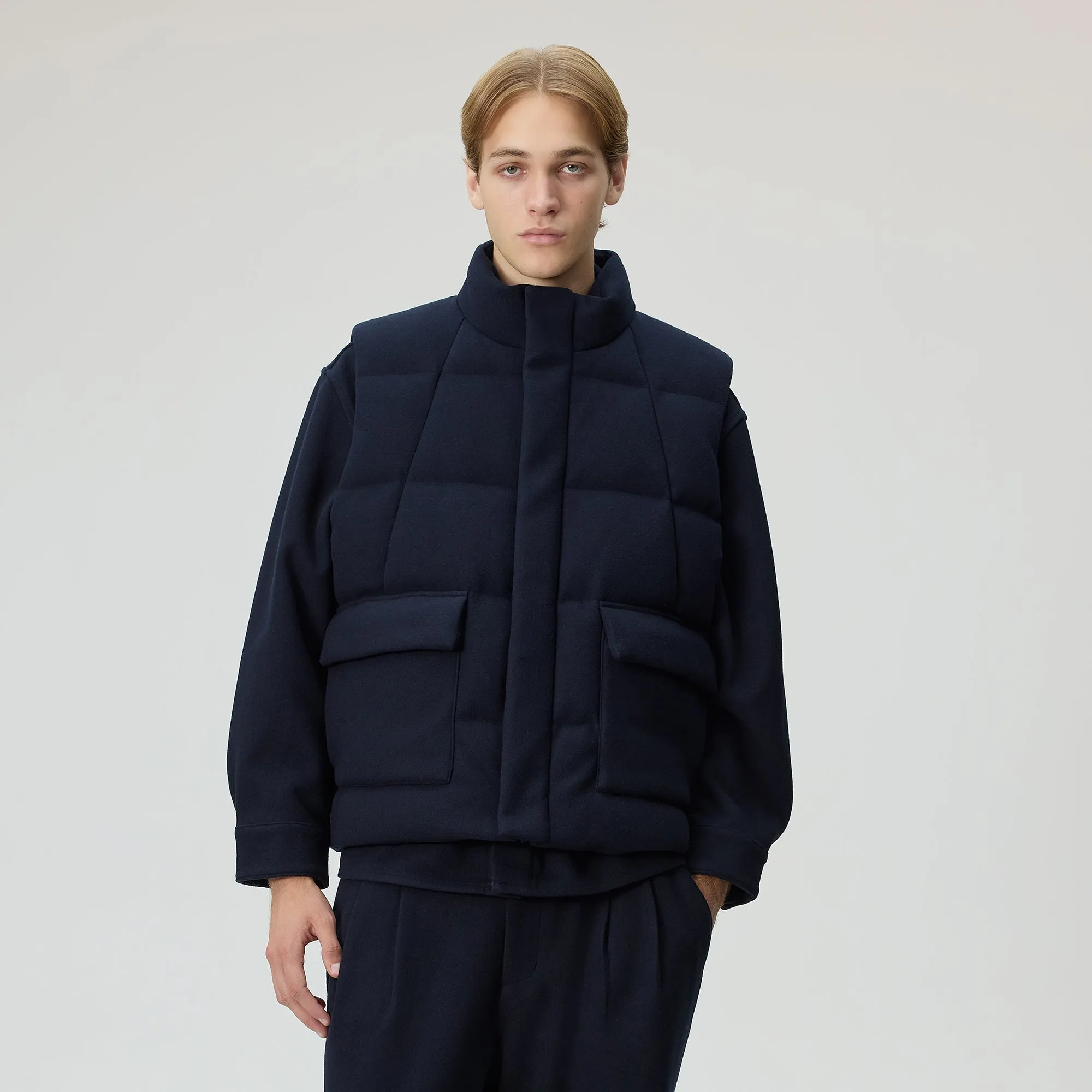 Kith Felted Jersey Midi Vest - Ink sold by Kith product image thumbnail 2