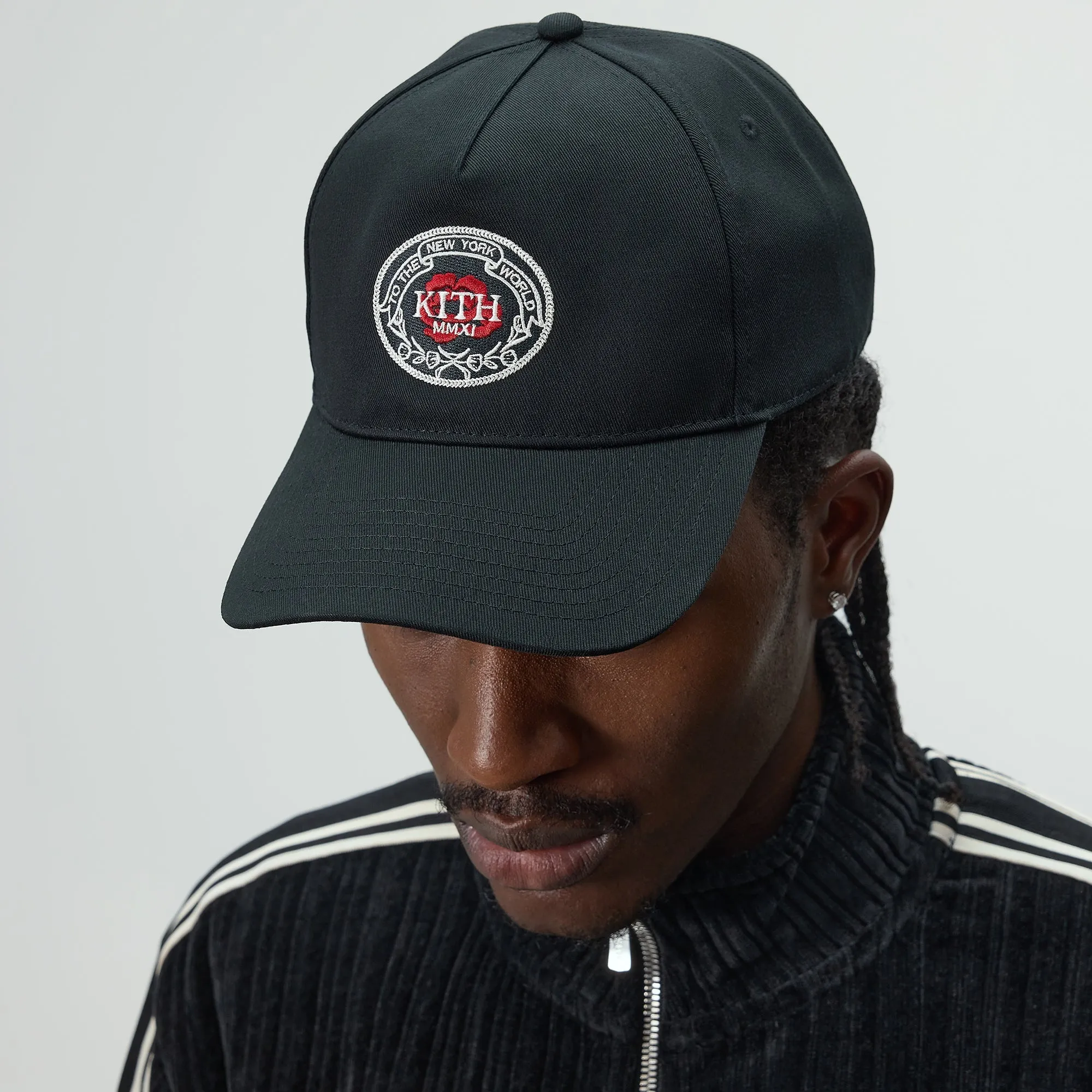 Kith Twill Bay Low Pinch Crown Snapback - Black sold by Kith product image thumbnail 2