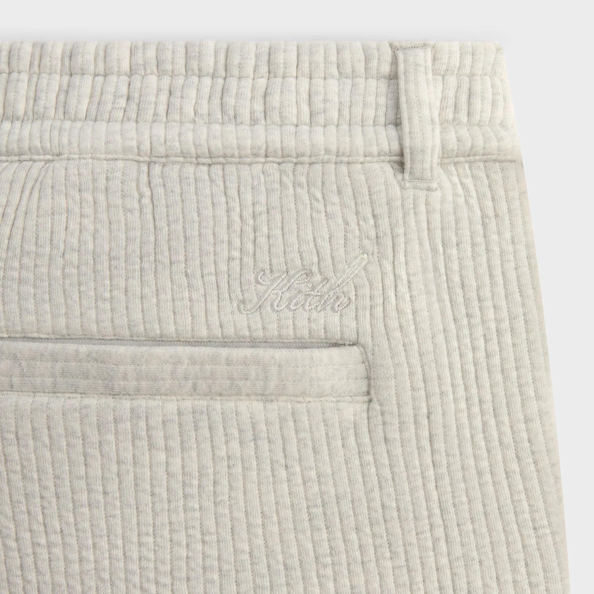 Kith Striped Interlock Garrison Pant - Light Heather Grey sold by Kith product image thumbnail 4