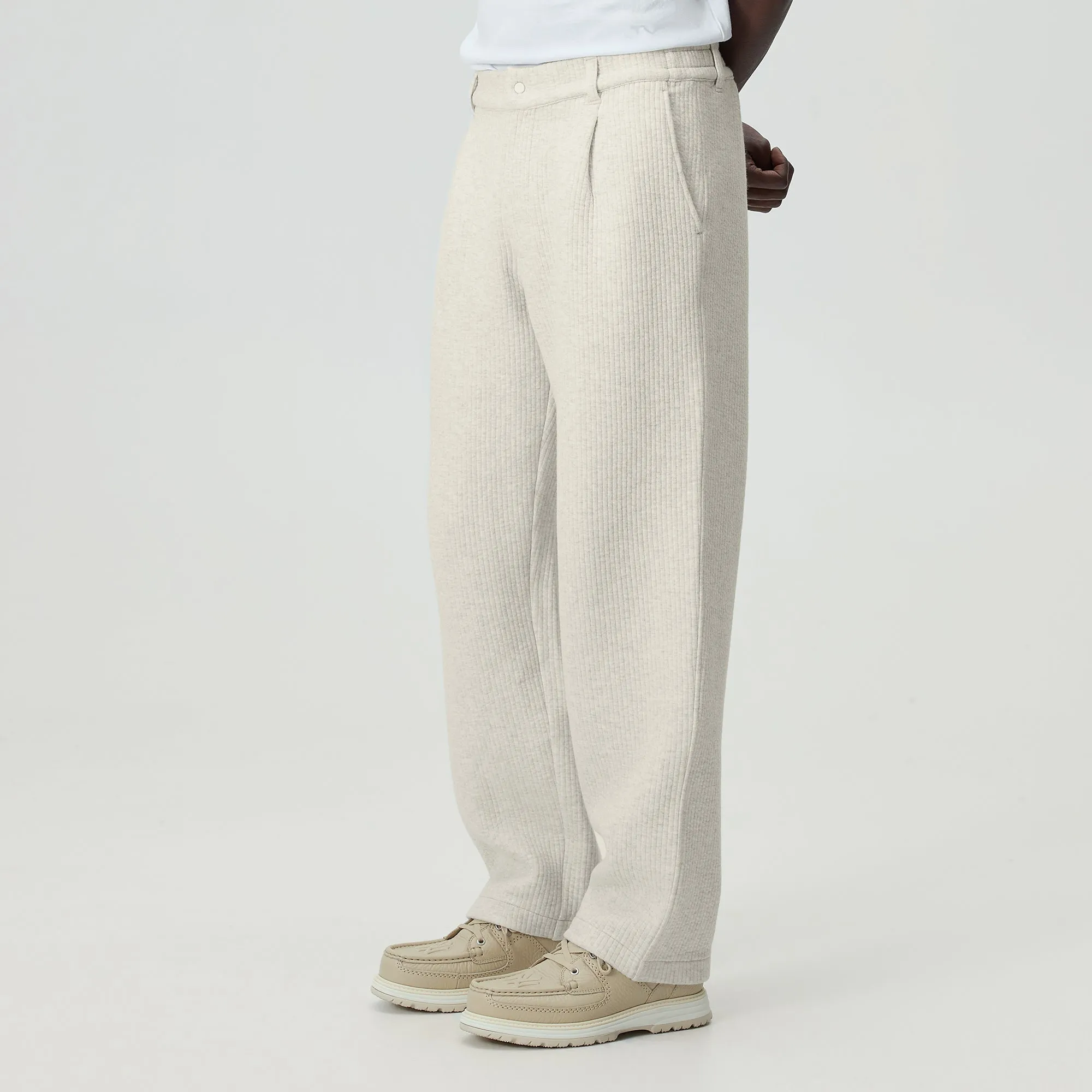 Kith Striped Interlock Garrison Pant - Light Heather Grey sold by Kith product image thumbnail 2