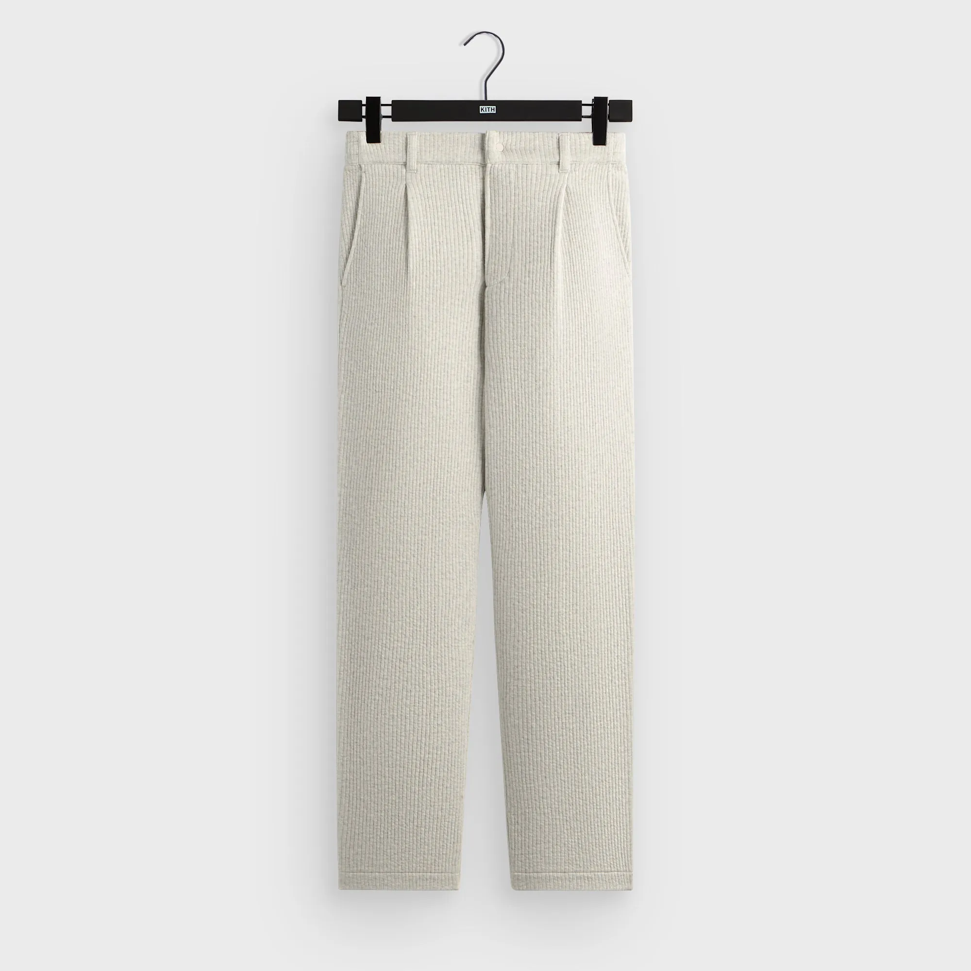 Kith Striped Interlock Garrison Pant - Light Heather Grey sold by Kith