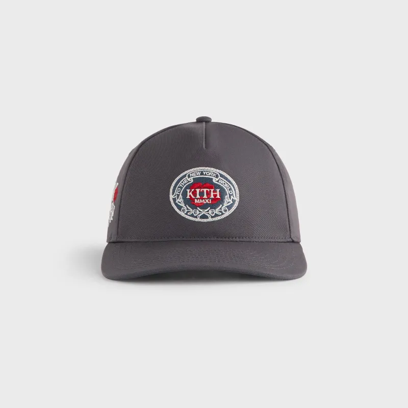 Kith Twill Bay Low Pinch Crown Snapback - Machine sold by Kith