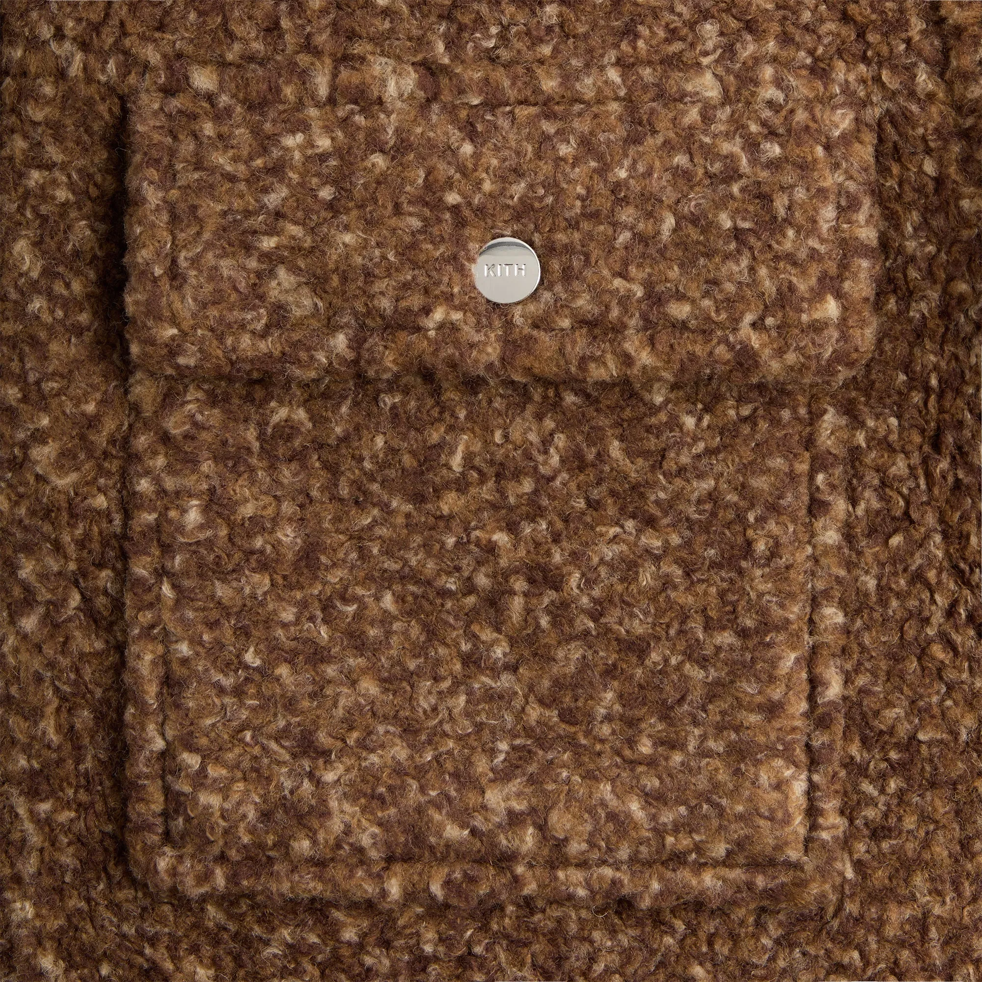 Kith Boucle Puffed Ace Shirt Jacket - Terra sold by Kith product image thumbnail 4